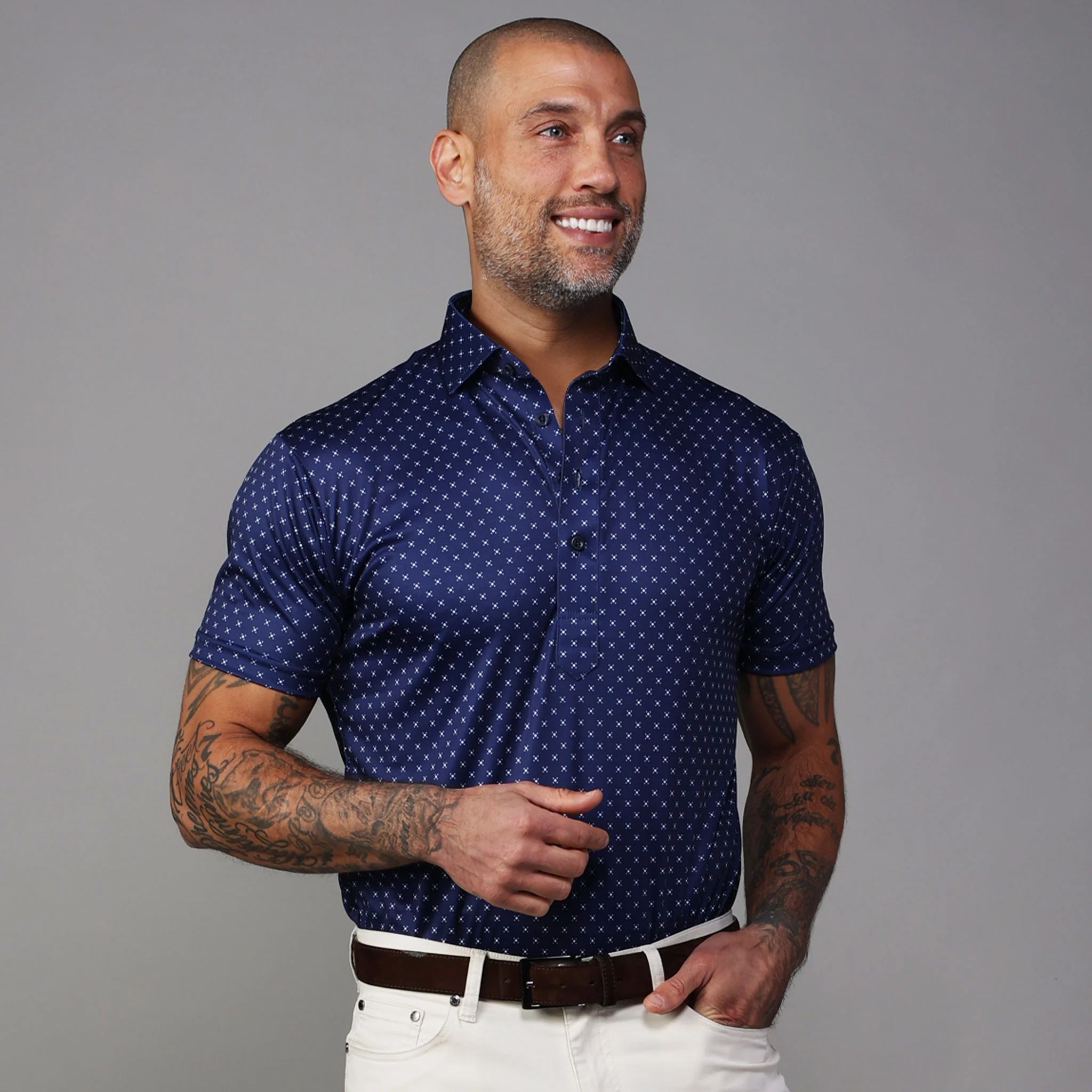 Semi-Spread Collar Polo
