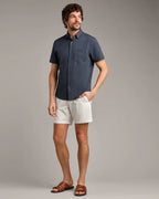 Commuter Seersucker Short Sleeve Button Down