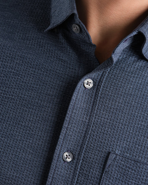 Commuter Seersucker Short Sleeve Button Down