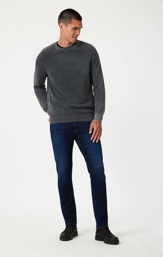 Marcus Slim Straight Leg Jeans - Rinsed Brushed Feather Blue