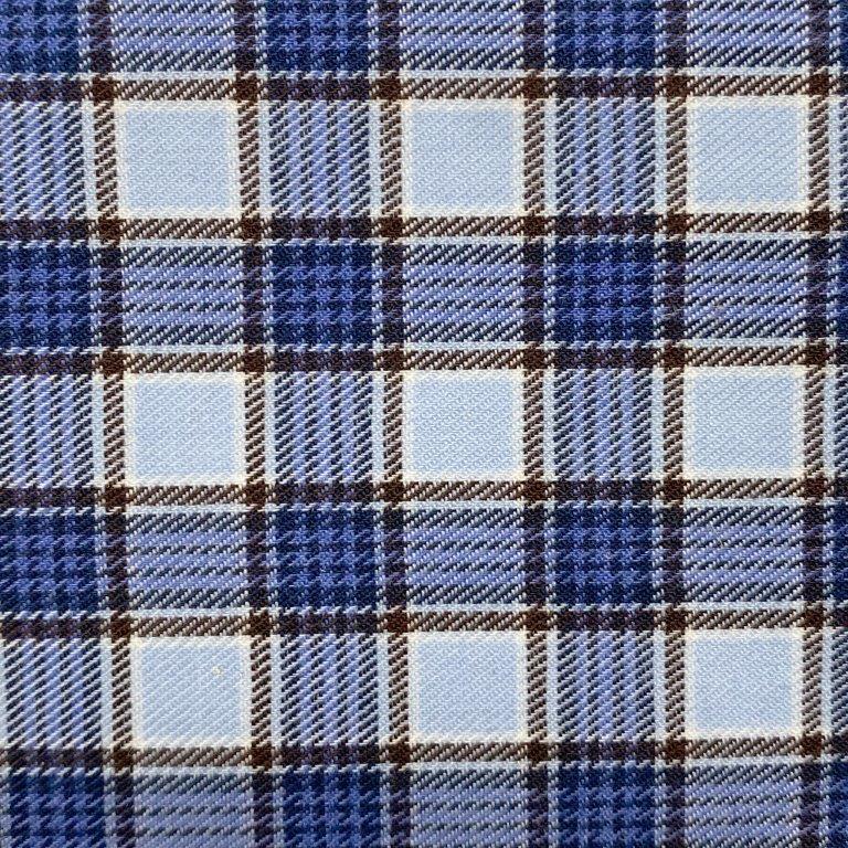 Melange Twill Check Long Sleeve