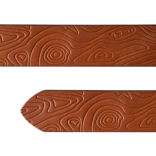 Gunmetal and Tobacco Topo Full Grain Misson Belt