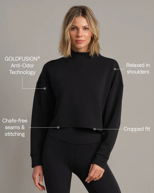 DreamGlow Cropped Mock Neck