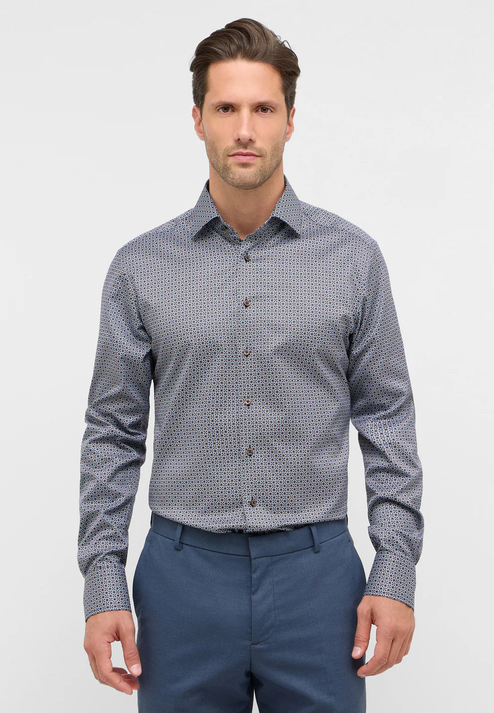 Premium Printed Twill Dress Shirt