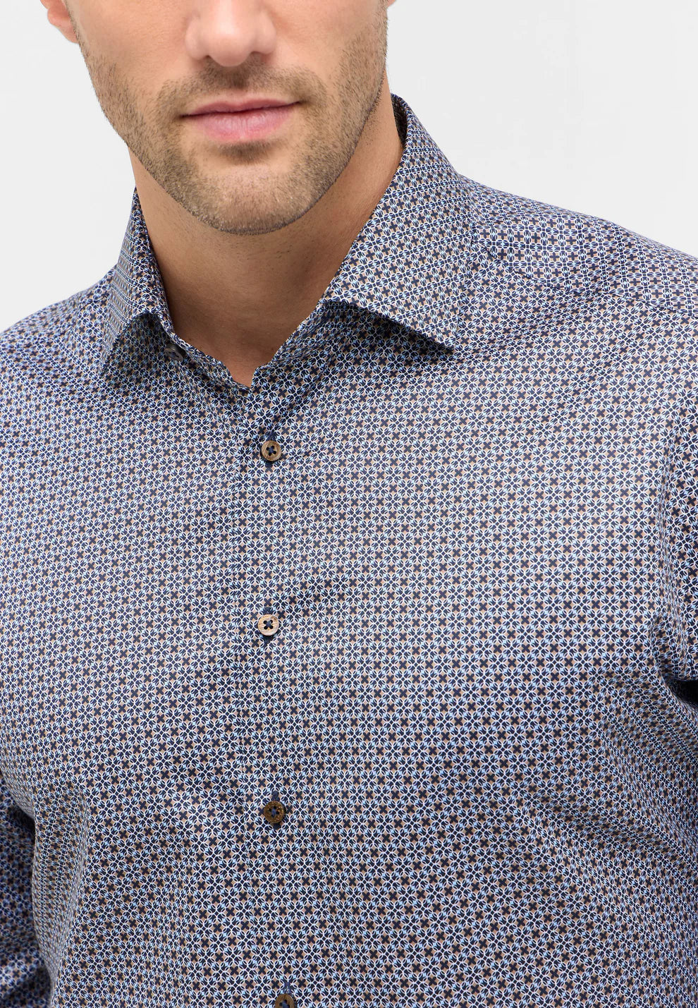 Premium Printed Twill Dress Shirt