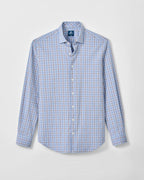 Natural Performance Button Down Shirt - Chestnut Pane