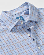 Natural Performance Button Down Shirt - Chestnut Pane