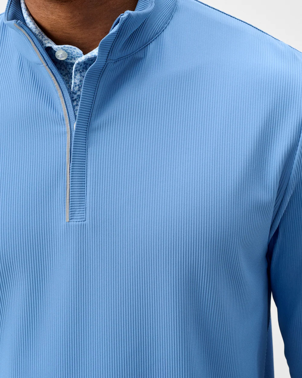 Hoppin Ribbed Knit Performance Quarter Zip Pullover