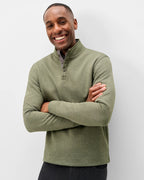 Rockwells Diamond-Quilted Henley Pullover