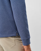 Rockwells Diamond-Quilted Henley Pullover