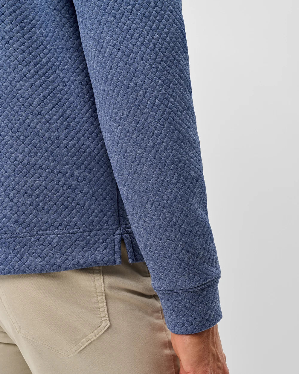 Rockwells Diamond-Quilted Henley Pullover