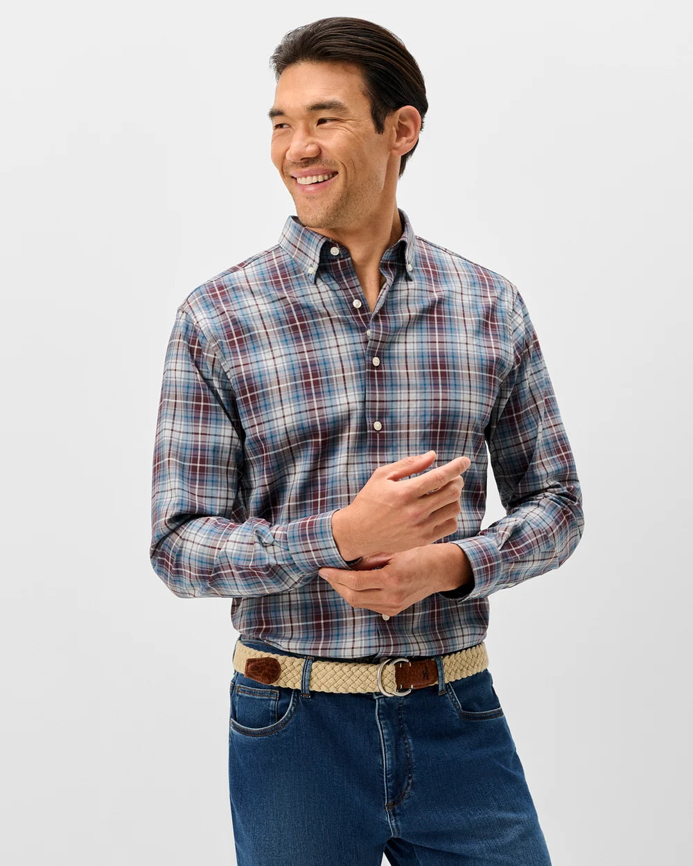 Everyday Performance Button Down Shirt - Scotia Plaid