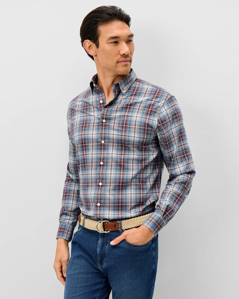 Everyday Performance Button Down Shirt - Scotia Plaid