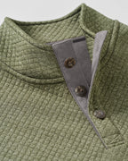 Rockwells Diamond-Quilted Henley Pullover
