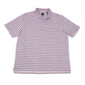 Heather Stripe Print Polo
