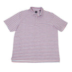 Heather Stripe Print Polo