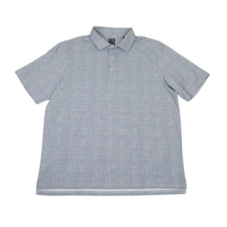 Heather Geo Print Polo