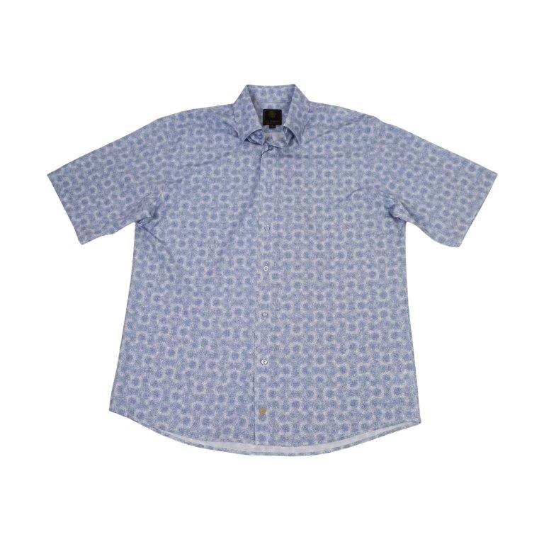 Textured Print Camp Shirt