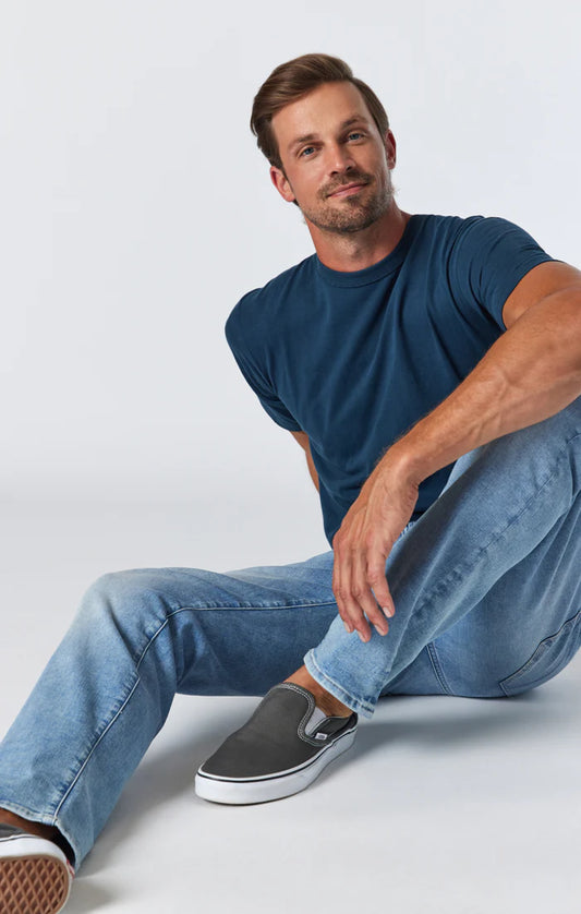 Zach Straight Leg Jeans - Lt Foggy Feather Blue