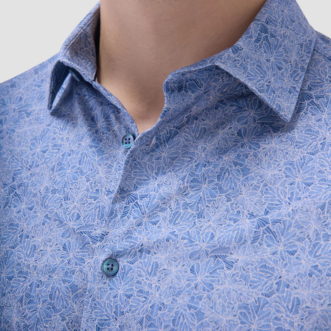 James Leaf Print OoohCotton Shirt