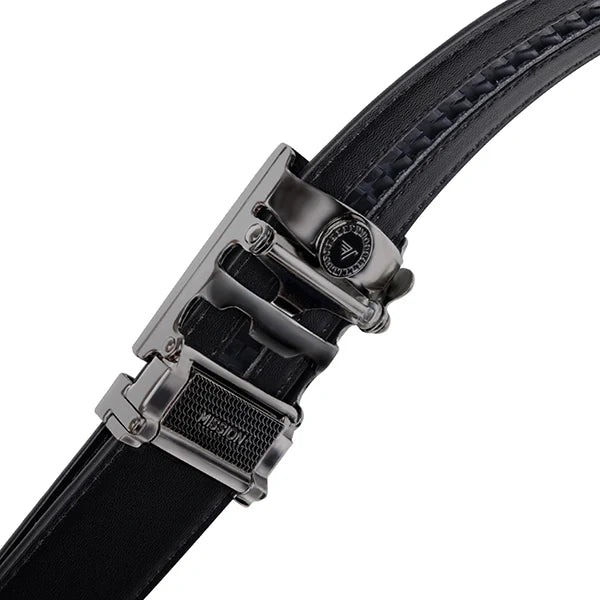 Gunmetal and Tobacco Topo Full Grain Misson Belt