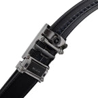 Gunmetal and Tobacco Topo Full Grain Misson Belt
