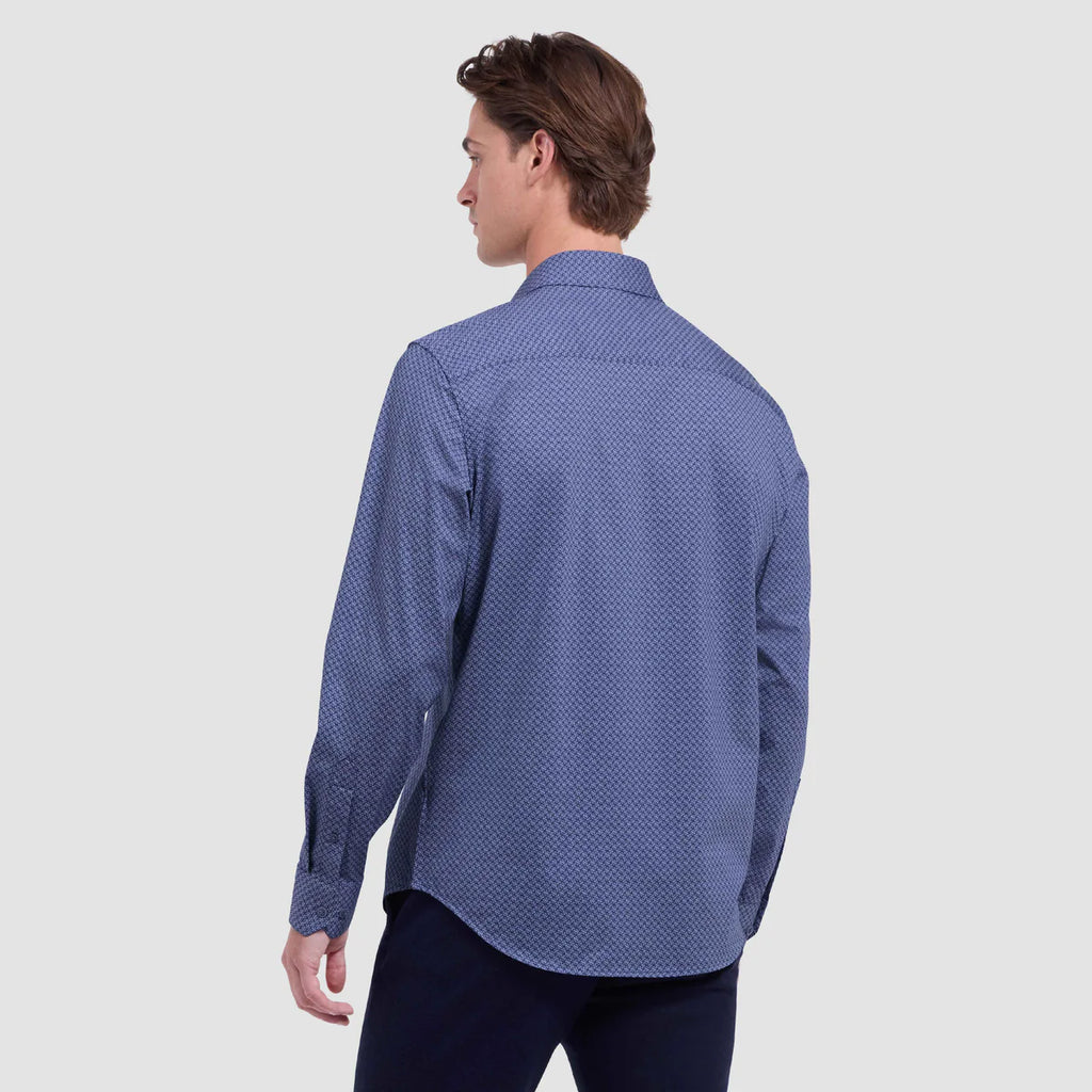 Jimmy  Double-Sided Geometric & Leaf Print OoohCotton Shirt