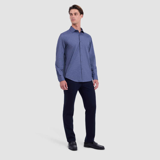 Jimmy  Double-Sided Geometric & Leaf Print OoohCotton Shirt