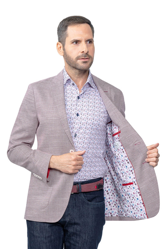 Hartford Berry Linen Stretch Blazer