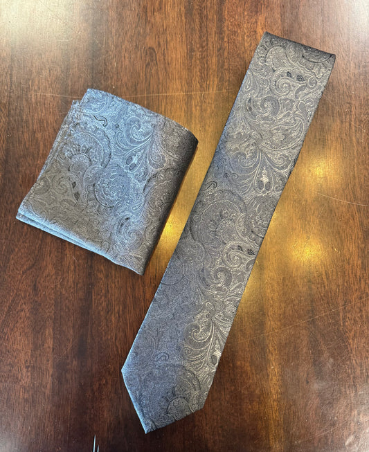 Jon Randall Paisley Neck Tie & Pocket Silk