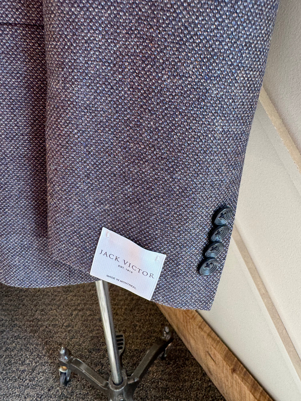 Brown Dotted Texture Sport Coat