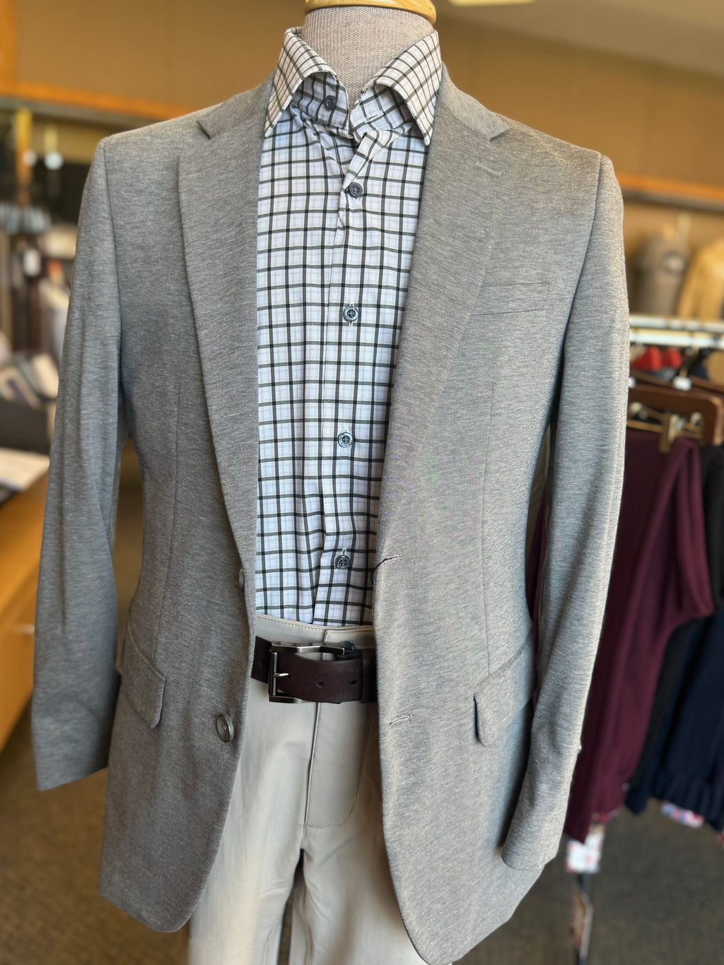 Active Stretch Sport Coat - Medium Grey