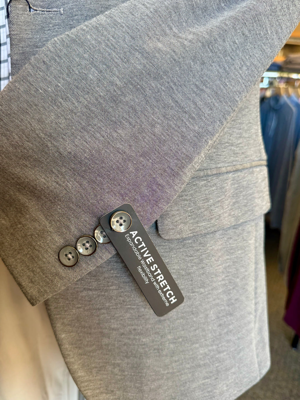 Active Stretch Sport Coat - Medium Grey