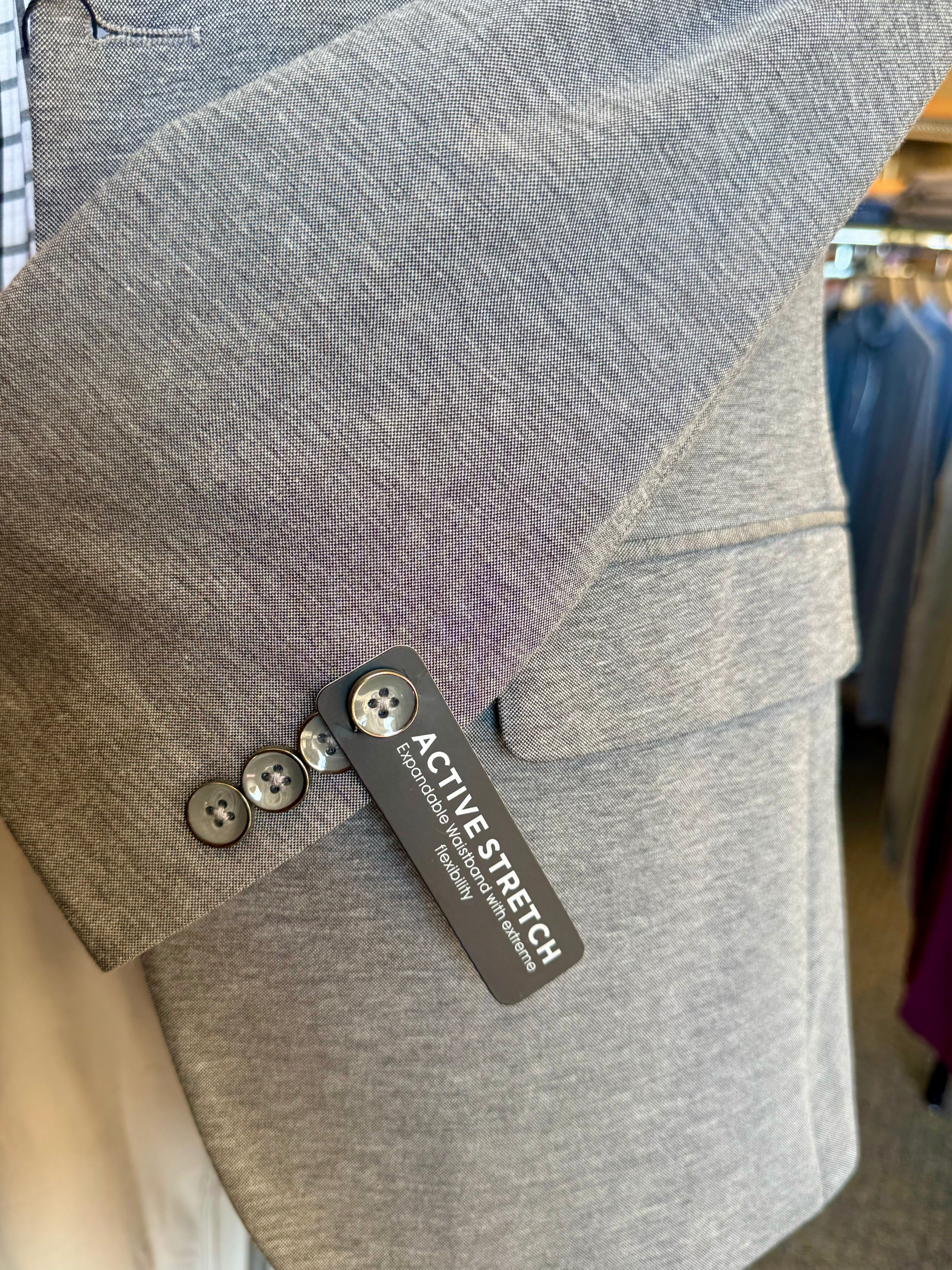 Active Stretch Sport Coat - Medium Grey