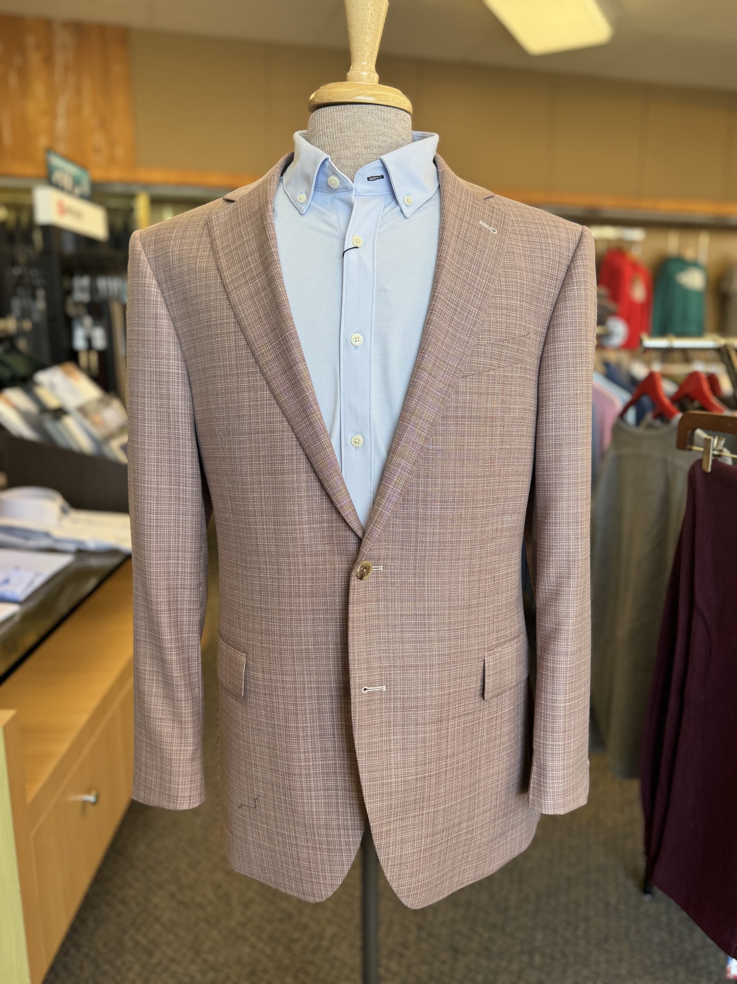 Textured Salmon Sport Coat