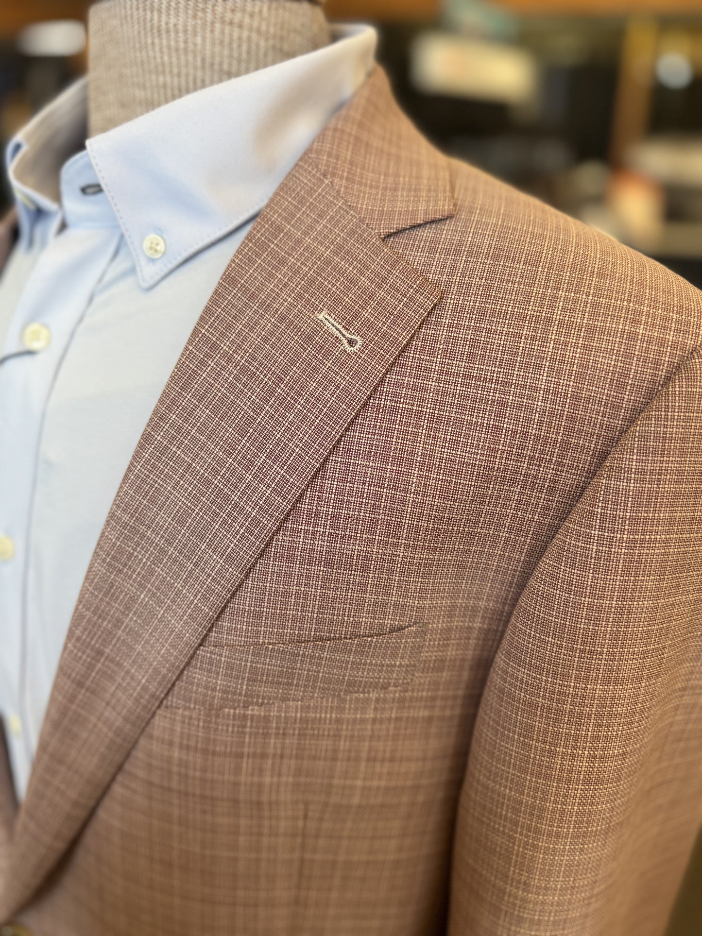 Textured Salmon Sport Coat