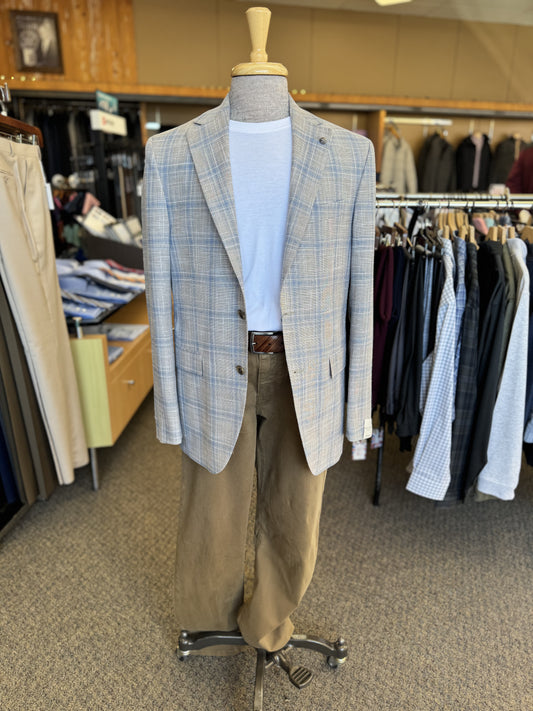 Tan Plaid Sport Coat