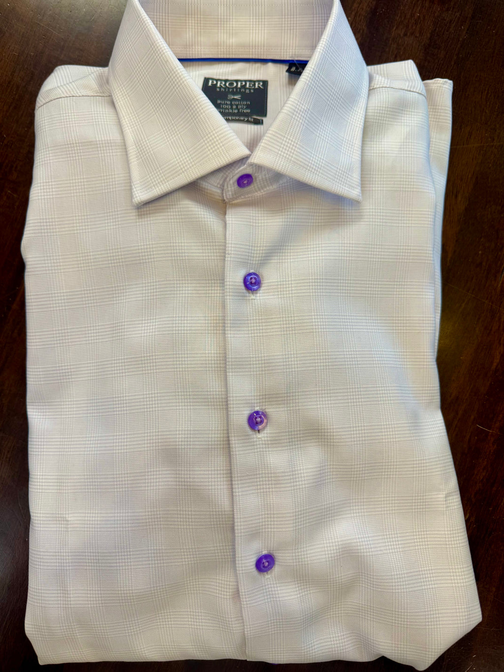 Proper Contemporary Fit Dress Shirt Lavender