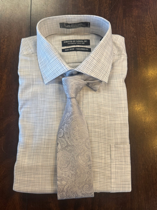 Variegated Check Dress Shirt