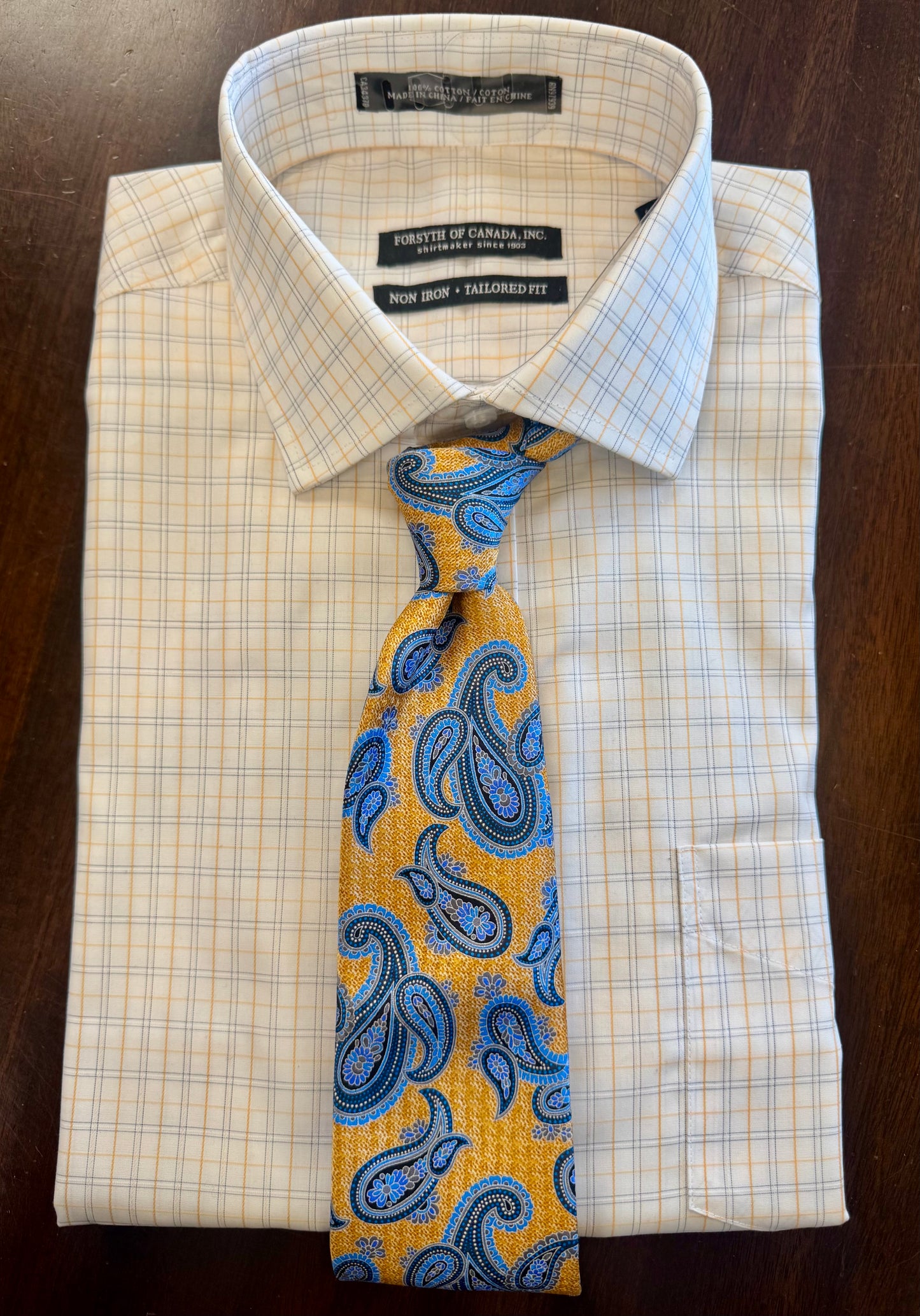 Kensington Spread Collar Dress Shirt - Clementine