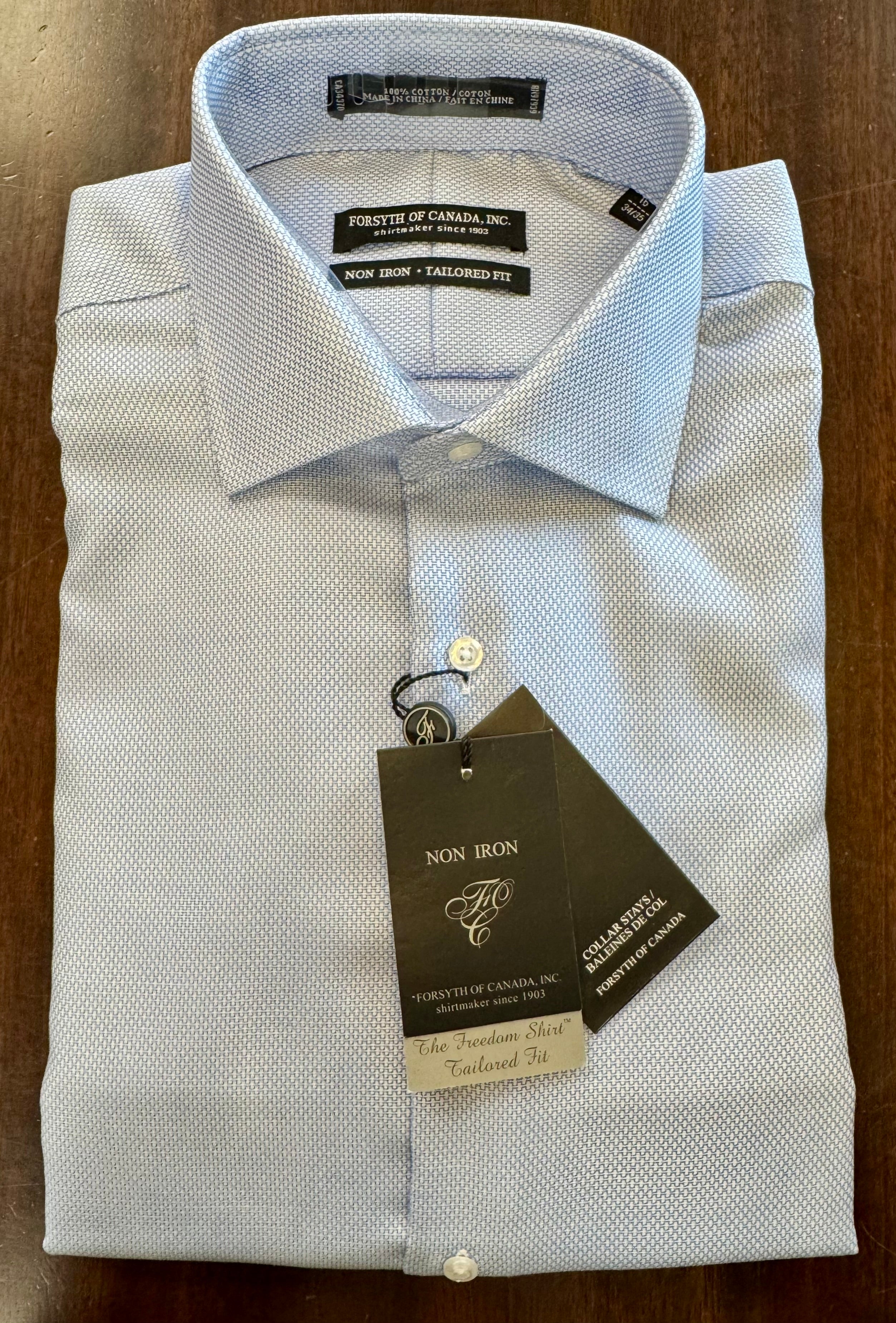 Kensington Spread Collar Dress Shirt - Bluebell