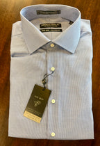 Dobby Faux Solid Dress Shirt - Blue