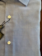Dobby Faux Solid Dress Shirt - Blue