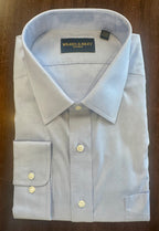 W&R Spread Collar Tailored Dress Shirt - Blue Pinpoint