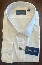 W&R Spread Collar Tailored Dress Shirt - White