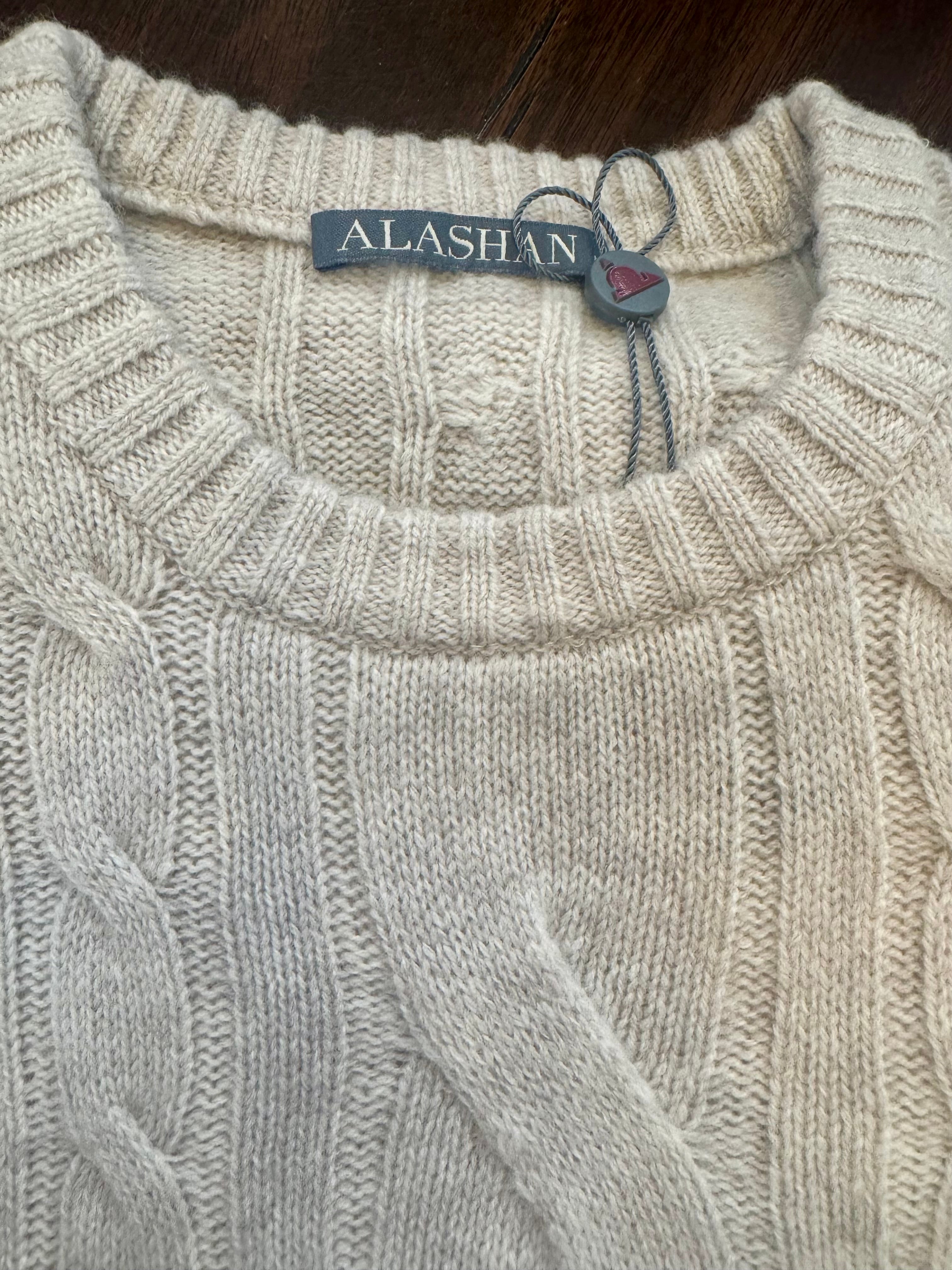 Alashan Cable Crew Neck Sweater
