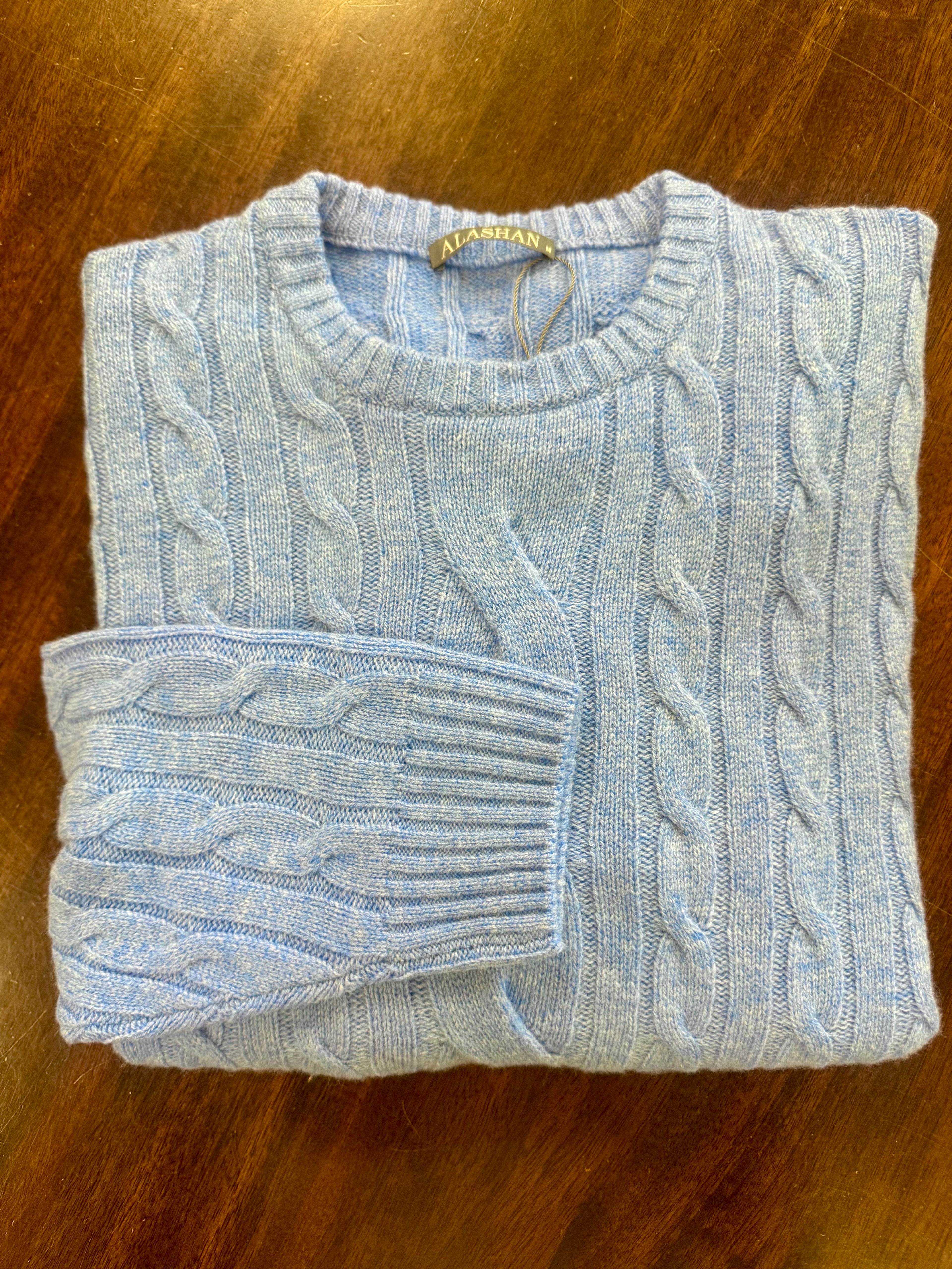 Alashan Cable Crew Neck Sweater