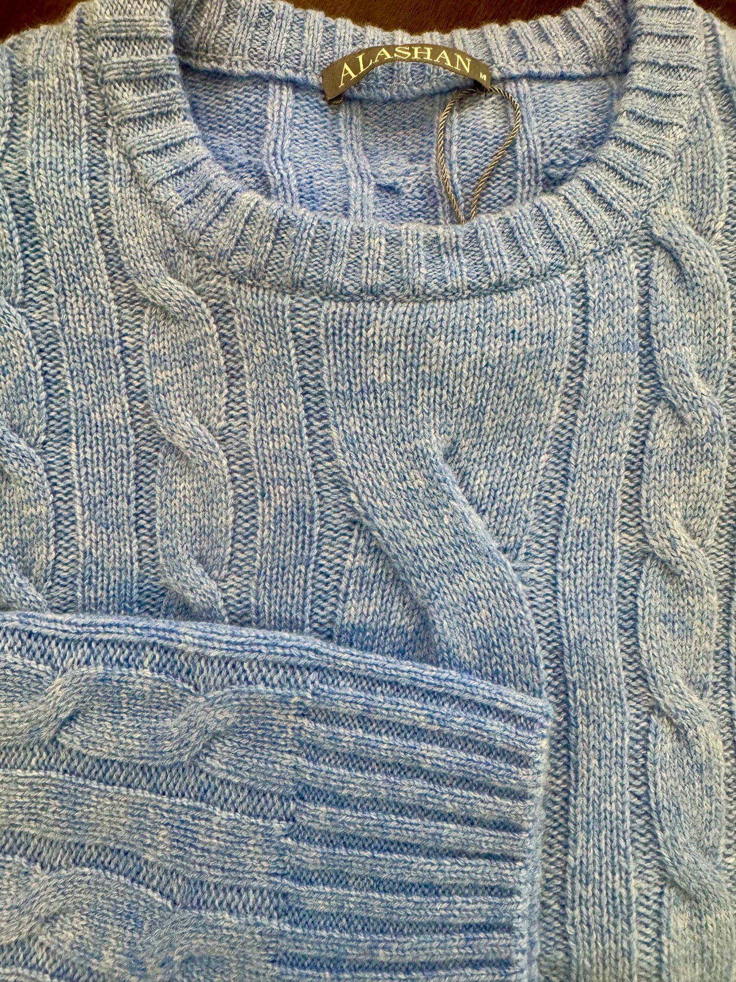 Alashan Cashmere Cable Crew Neck Sweater