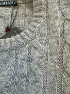 Alashan Cable Crew Neck Sweater