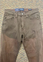 Charisma Relaxed Straight Pants in Brunette Twill - Faded